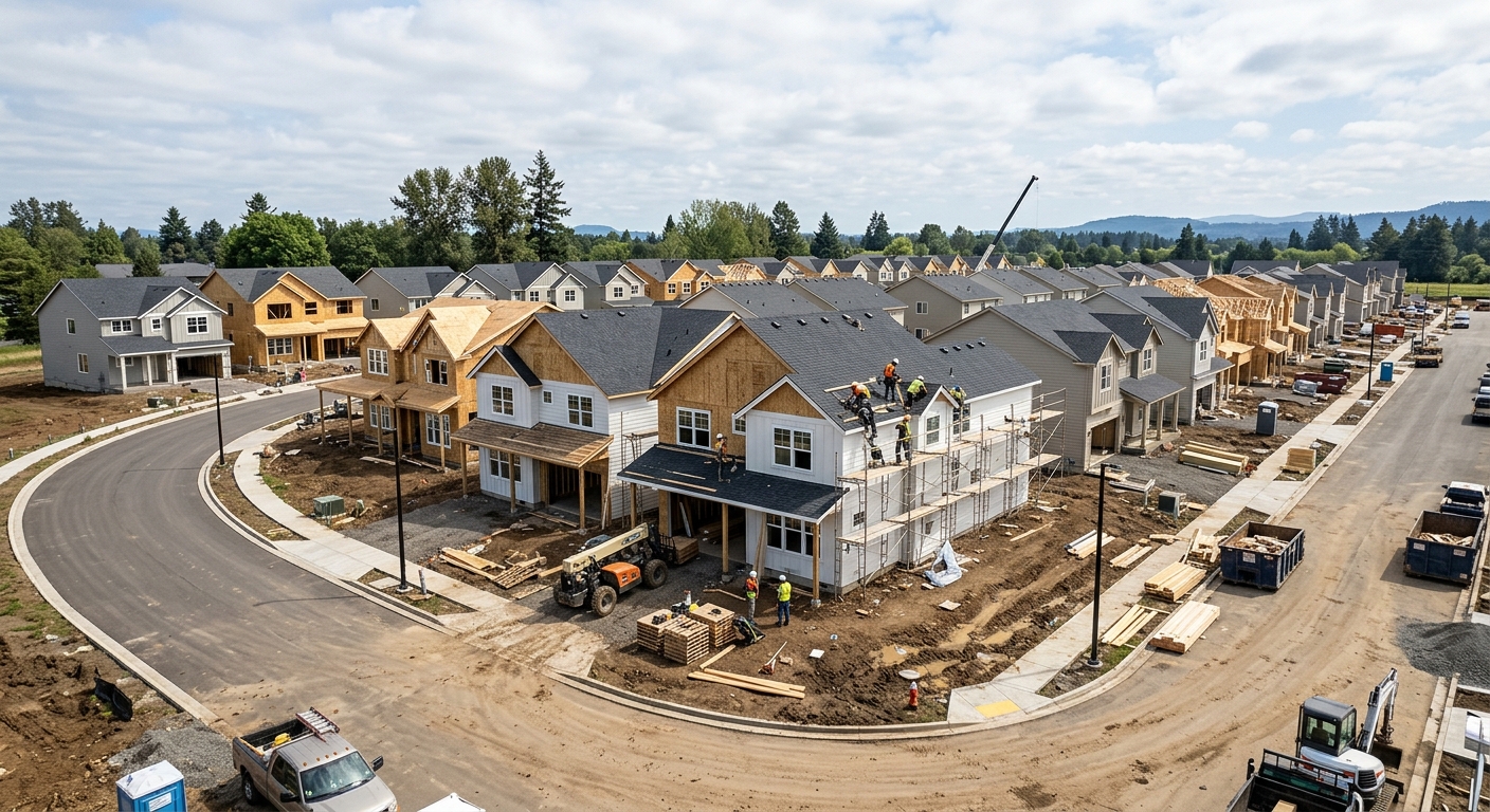 New-construction single-family homes representing a national homebuilder's development activity.