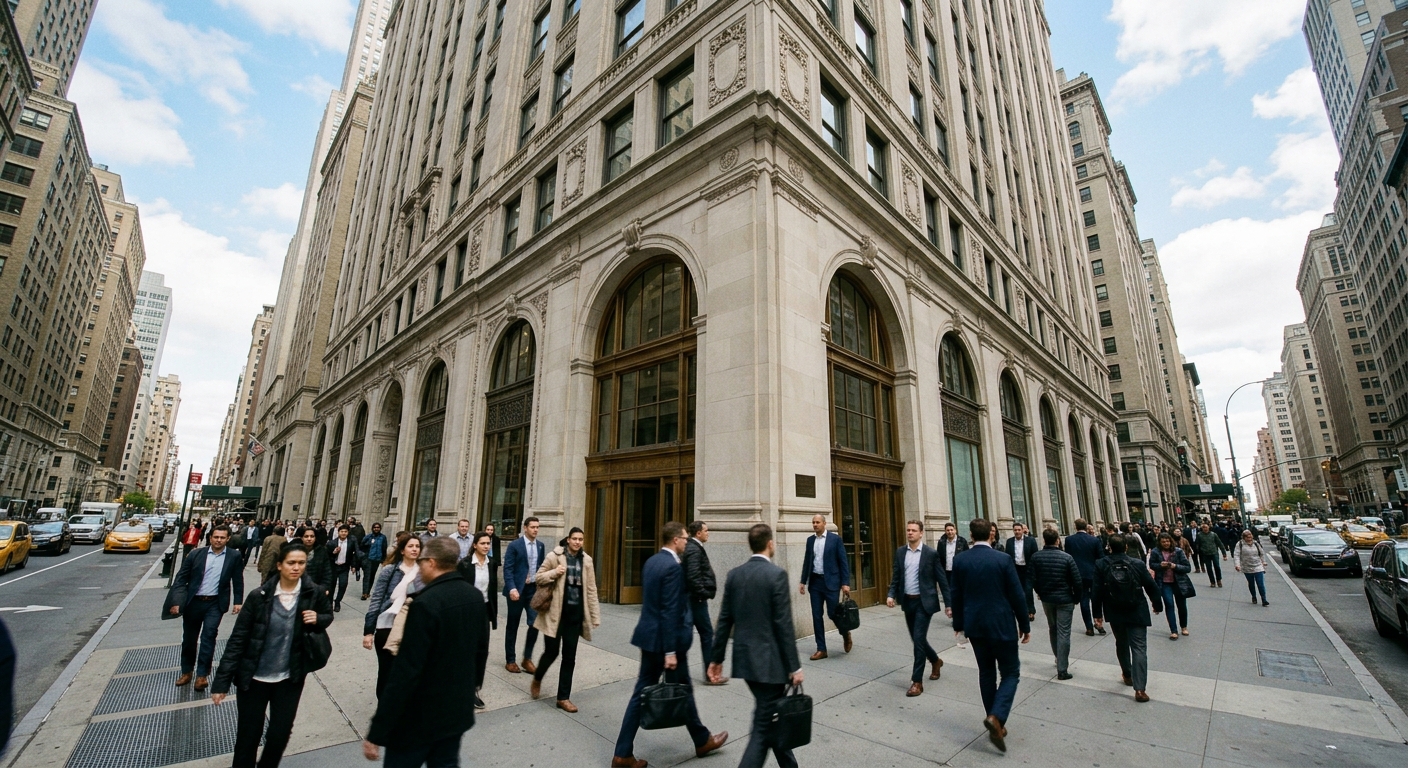 Exterior of a Park Avenue office tower in Midtown Manhattan.