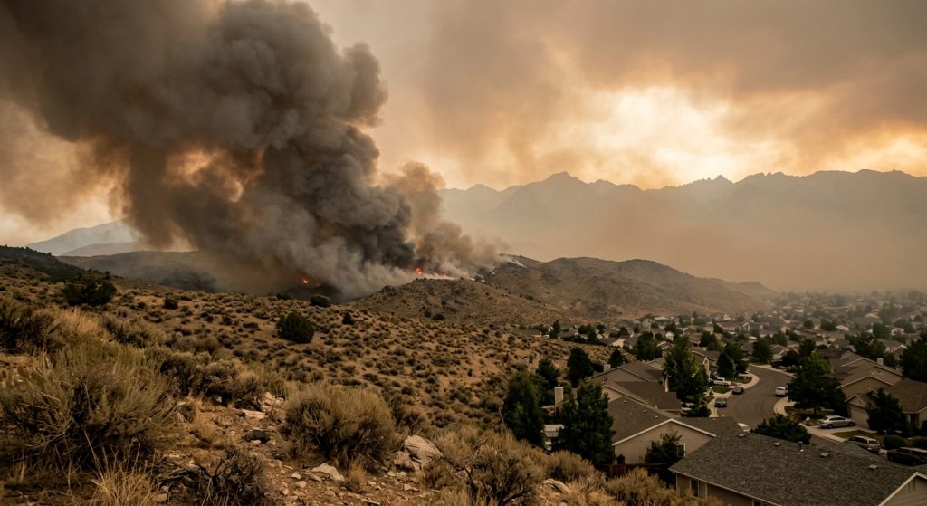 Hawk Fire Near Reno, Nev., Burns 15,000 Acres With 90,000 Residents in Evacuation Zones