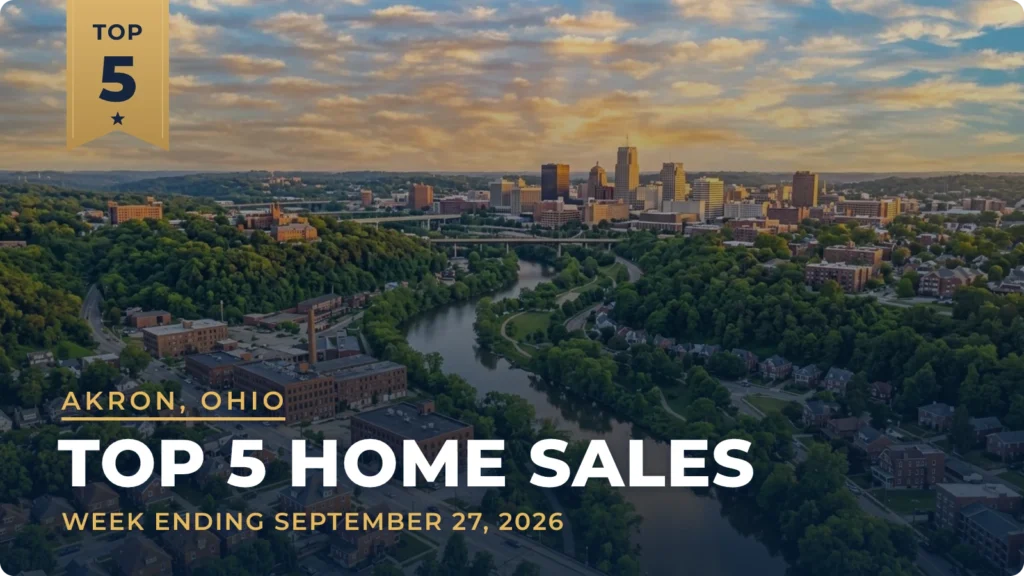 Akron, Ohio Metro Area Top 5 Home Sales: Brighton Estate Tops the Week at $2.17 Million