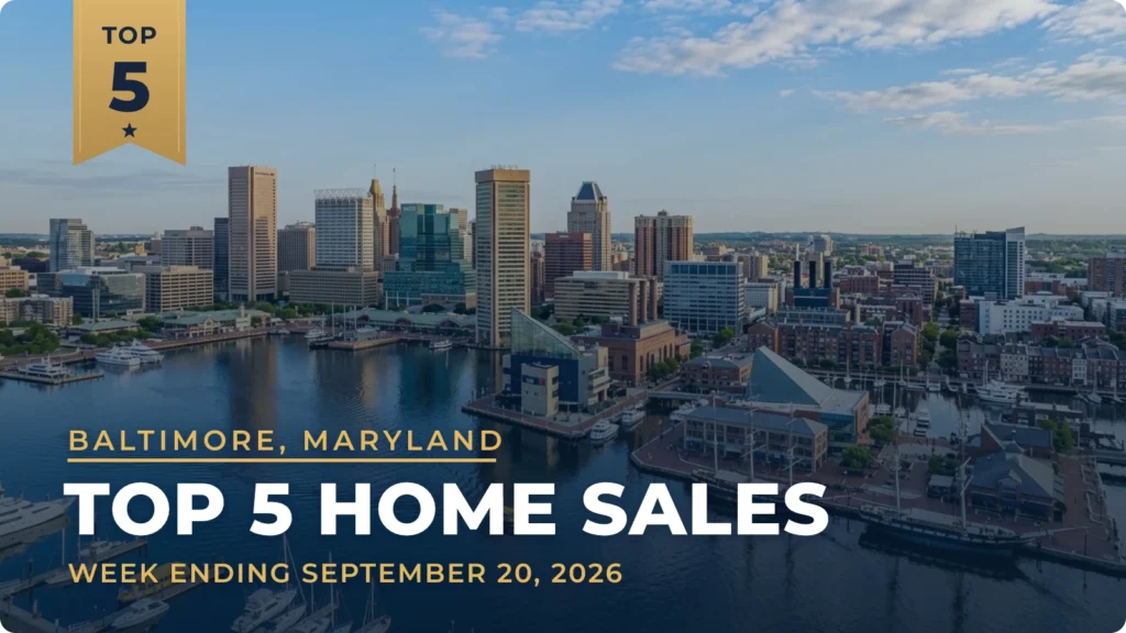 Baltimore, Maryland Metro Area Top 5 Home Sales: Severn Forest Waterfront Estate Sells for $5.44 Million