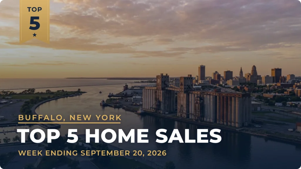 Buffalo, New York Metro Area Top 5 Home Sales: Orchard Park Closing Tops the Week at $999,999