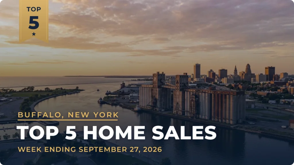 Buffalo, New York Metro Area Top 5 Home Sales: Park Meadow Colonial Leads at $1.25 Million