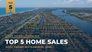Cape Coral, Florida Metro Area Top 5 Home Sales: Boca Grande Bayou Home Sells for $7.72 Million
