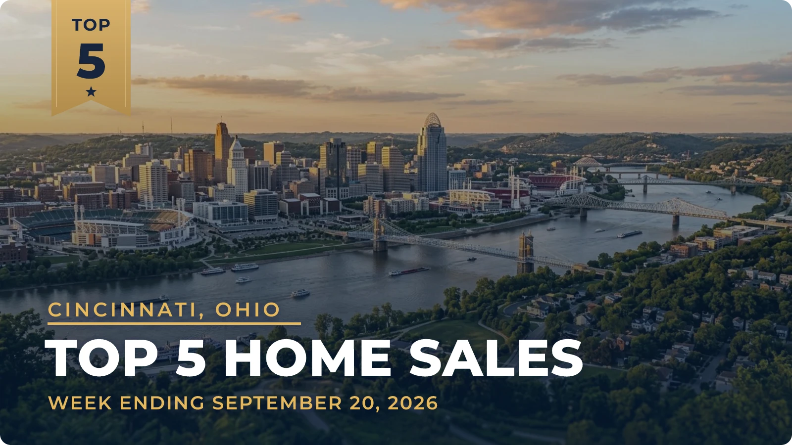 Cincinnati, Ohio Metro Area Top 5 Home Sales — week ending September 20, 2026