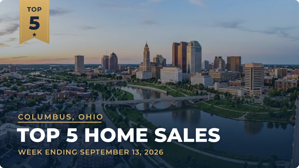 Columbus, Ohio Metro Area Top 5 Home Sales: Blacklick Home Heads the Week at $1.97 Million