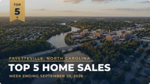 Fayetteville, North Carolina Metro Area Top 5 Home Sales: Kings Grant Home Sells for $605,000