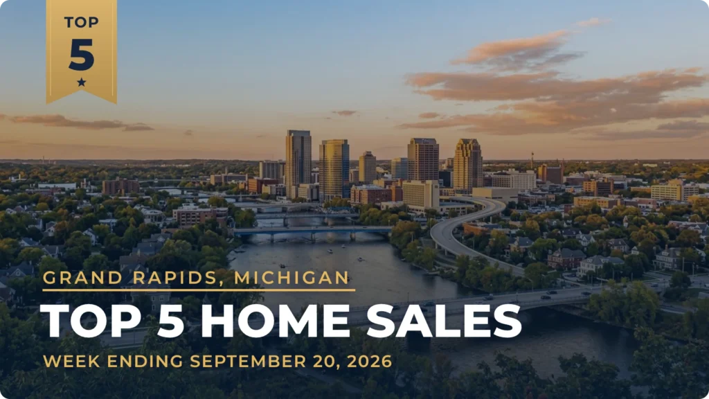 Grand Rapids, Michigan Metro Area Top 5 Home Sales: Seven-Acre Stonegate Home in Ada Tops the Week at $1.70 Million