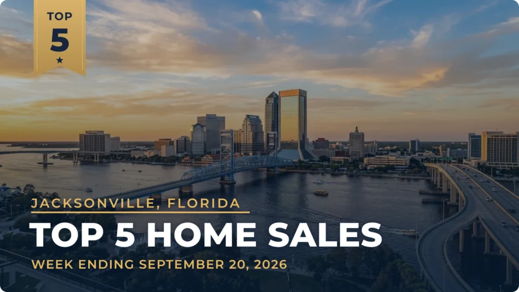 Jacksonville, Florida Metro Area Top 5 Home Sales: Pelican Reef Waterfront Home Tops the Week at $7 Million