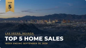 Las Vegas, Nevada Metro Area Top 5 Home Sales: Lake Las Vegas Estate With a Private Dock Sells for $6.40 Million