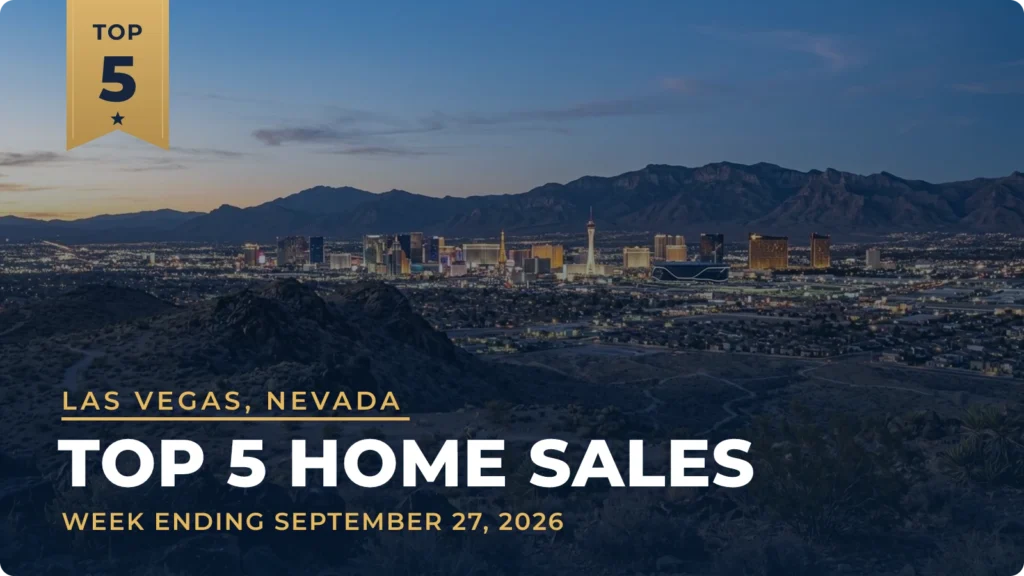 Las Vegas, Nevada Metro Area Top 5 Home Sales: $4.10 Million Ten Oaks Estate Sale Tops the Week