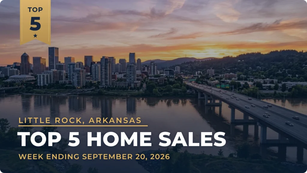 Little Rock, Arkansas Metro Area Top 5 Home Sales: Newly Built Haywood Court House Takes the Top Spot at $1.83 Million