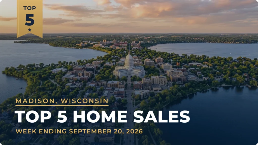 Madison, Wisconsin Metro Area Top 5 Home Sales: $2.80 Million Waucheeta Sale Tops the Week