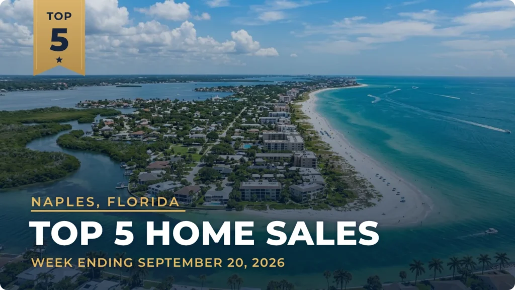 Naples, Florida Metro Area Top 5 Home Sales: Olde Naples Beach Block Sells for $62.5 Million
