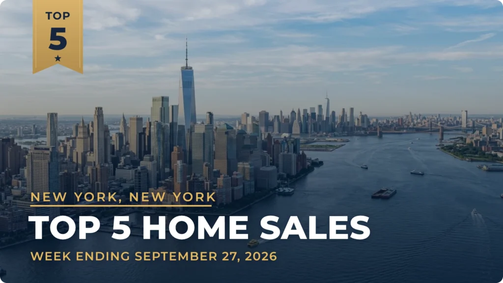 New York, New York Metro Area Top 5 Home Sales: Rumson Waterfront Compound Sells for $18 Million