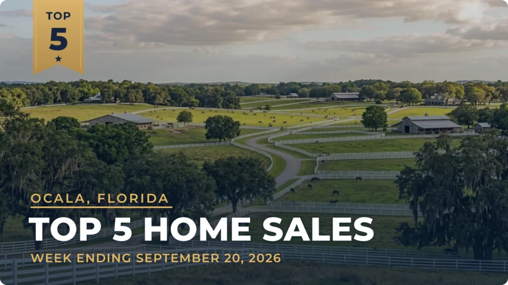 Ocala, Florida Metro Area Top 5 Home Sales: Forrest Park Estates Brick Home Tops the Week at $800,000