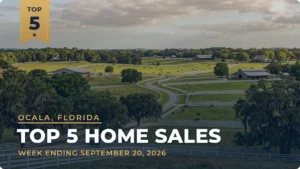 Ocala, Florida Metro Area Top 5 Home Sales: Forrest Park Estates Brick Home Tops the Week at $800,000