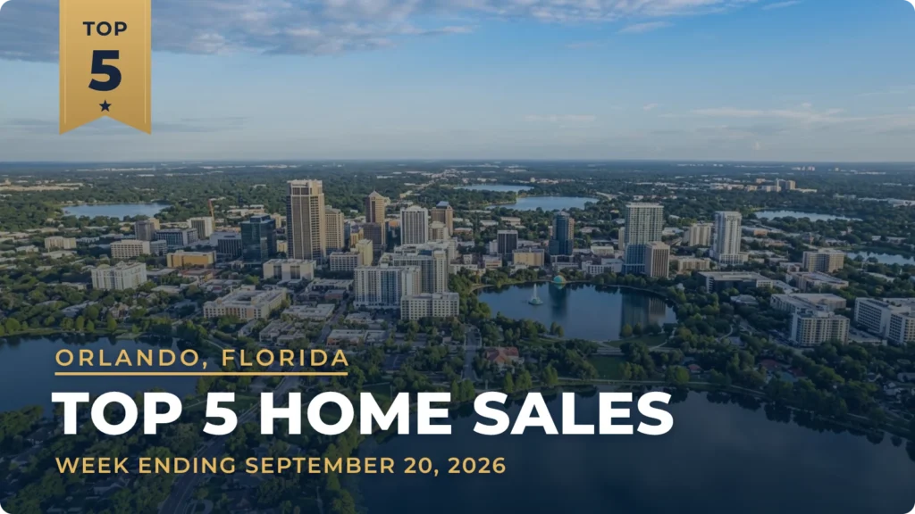 Orlando, Florida Metro Area Top 5 Home Sales: A $4 Million Mediterranean Estate Leads Three Winter Park Closings