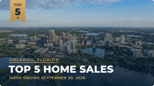 Orlando, Florida Metro Area Top 5 Home Sales: A $4 Million Mediterranean Estate Leads Three Winter Park Closings