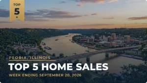 Peoria, Illinois Metro Area Top 5 Home Sales: New Wynncrest House in Dunlap Tops the Week at $594,900