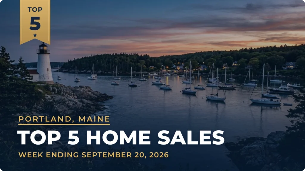 Portland, Maine Metro Area Top 5 Home Sales: 1907 Freeport House Heads the Week at $2.65 Million