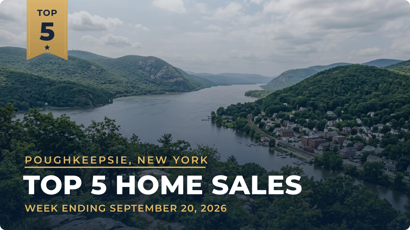 Poughkeepsie, New York Metro Area Top 5 Home Sales — week ending September 20, 2026