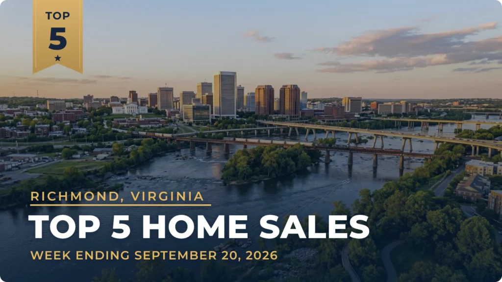 Richmond, Virginia Metro Area Top 5 Home Sales: 1941 Windsor Farms House Tops the Week at $2.77 Million