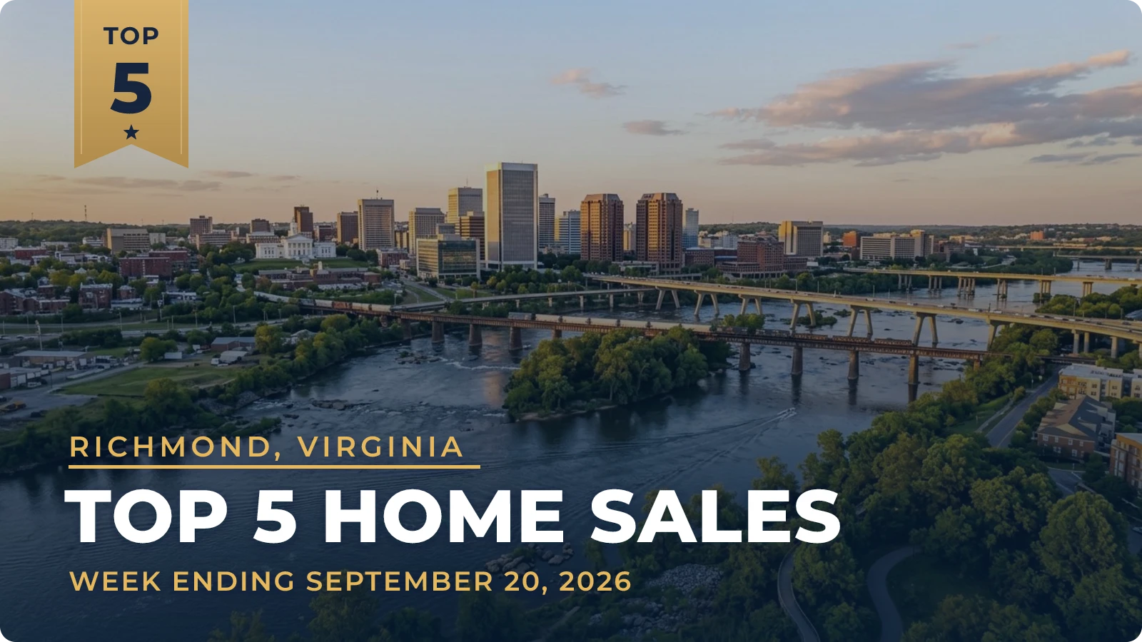 Richmond, Virginia Metro Area Top 5 Home Sales — week ending September 20, 2026