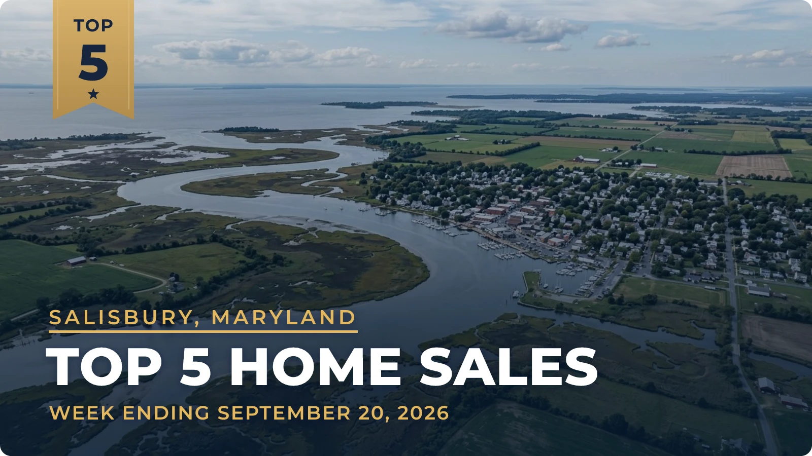 Salisbury, Maryland Metro Area Top 5 Home Sales — week ending September 20, 2026