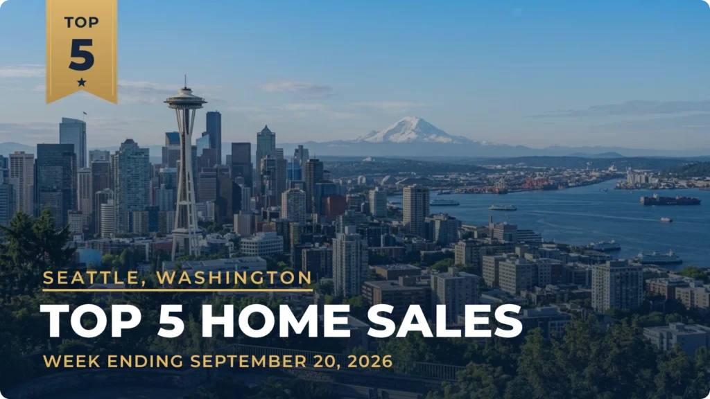 Seattle, Washington Metro Area Top 5 Home Sales: Clyde Hill Estate Sells for $9 Million