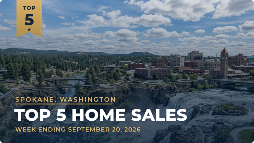 Spokane, Washington Metro Area Top 5 Home Sales: Rockwood Midcentury Modern Tops the List at $1.57 Million