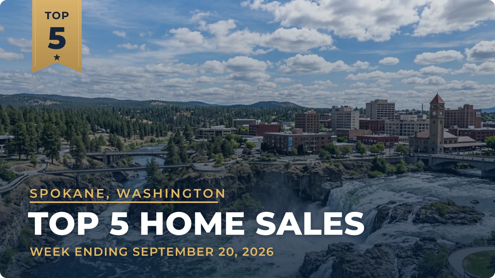 Spokane, Washington Metro Area Top 5 Home Sales — week ending September 20, 2026