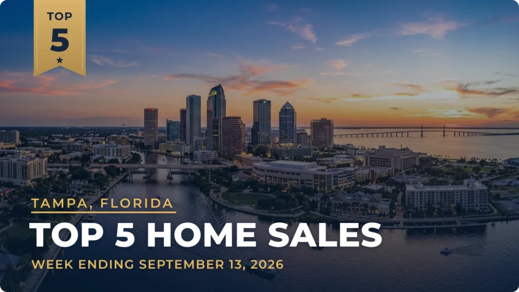 Tampa, Florida Metro Area Top 5 Home Sales: Culbreath Isles Home Heads the List at $9.55 Million