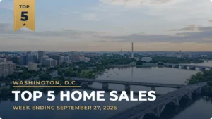 Washington, D.C. Metro Area Top 5 Home Sales: Observatory Circle Home Tops the Week at $6 Million