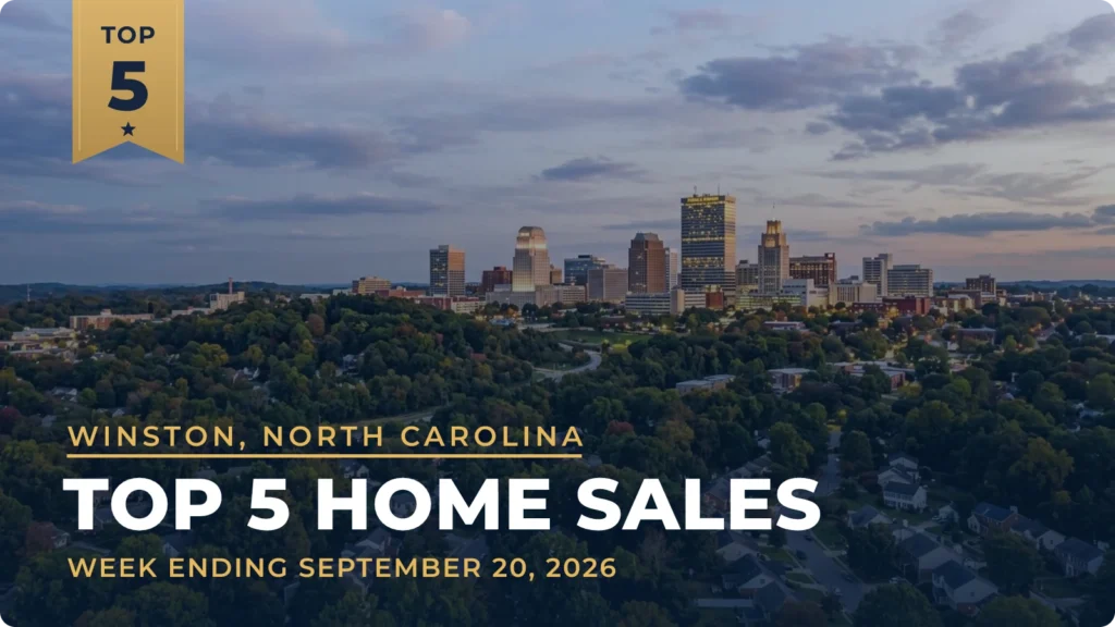 Winston, North Carolina Metro Area Top 5 Home Sales: Allerton Place Home Tops the Week at $1.15 Million