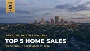 Winston, North Carolina Metro Area Top 5 Home Sales: Newly Built Brookberry Farm House Leads at $1.77 Million