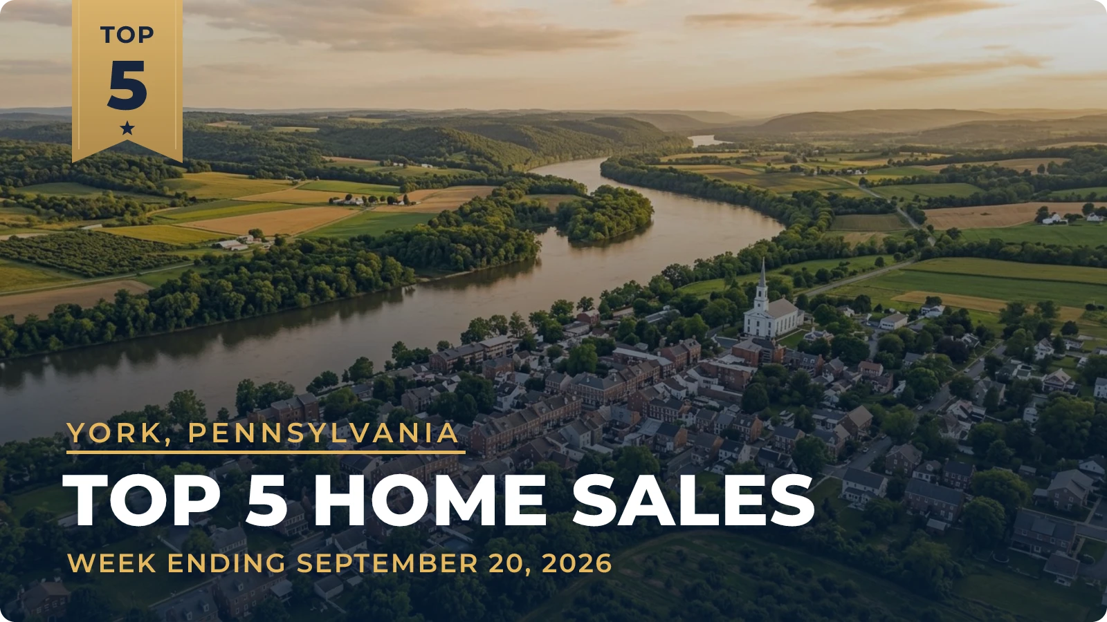 York, Pennsylvania Metro Area Top 5 Home Sales — week ending September 20, 2026