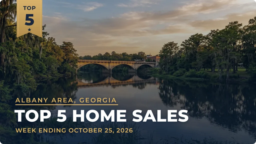 Albany Area, Georgia Top 5 Home Sales: Two Quail Valley Homes in Leesburg Lead the Week