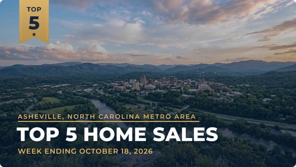 Asheville, North Carolina Metro Area Top 5 Home Sales: Hendersonville’s Champion Hills Tops the List at $3.55 Million
