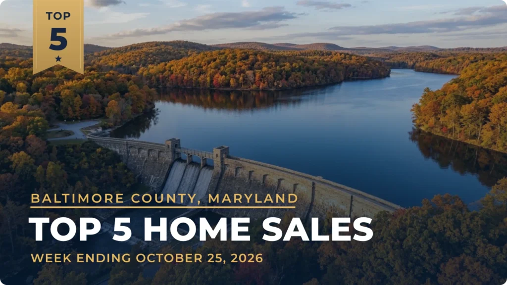 Baltimore County, Maryland Top 5 Home Sales: Hayfields Manor Colonial Leads at $1.7 Million