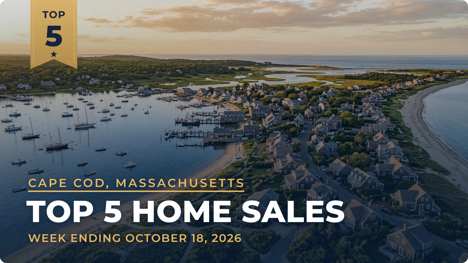 Cape Cod, Massachusetts Top 5 Home Sales — week ending October 18, 2026