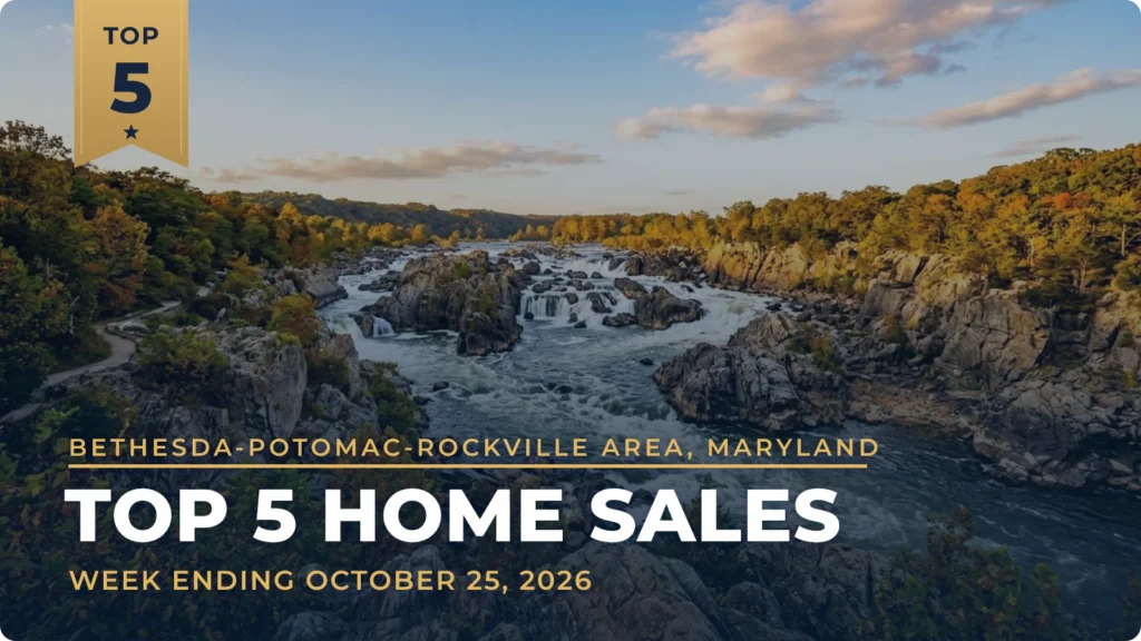 Bethesda-Potomac-Rockville Area, Maryland Top 5 Home Sales: A New Westboro Colonial Leads a Week That Reached From Potomac Manor to Chevy Chase Village