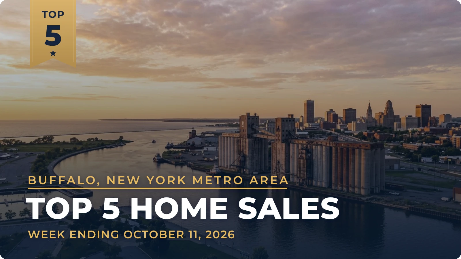 Buffalo, New York Metro Area Top 5 Home Sales — week ending October 11, 2026