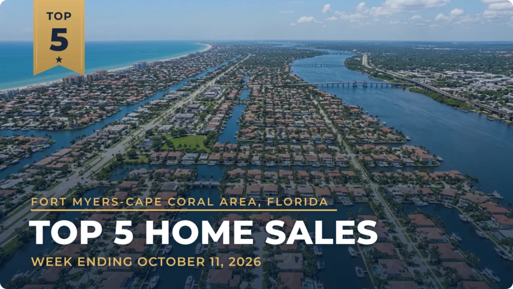 Fort Myers-Cape Coral Area, Florida Top 5 Home Sales: Boca Grande Beachfront Home Leads at $9.8 Million
