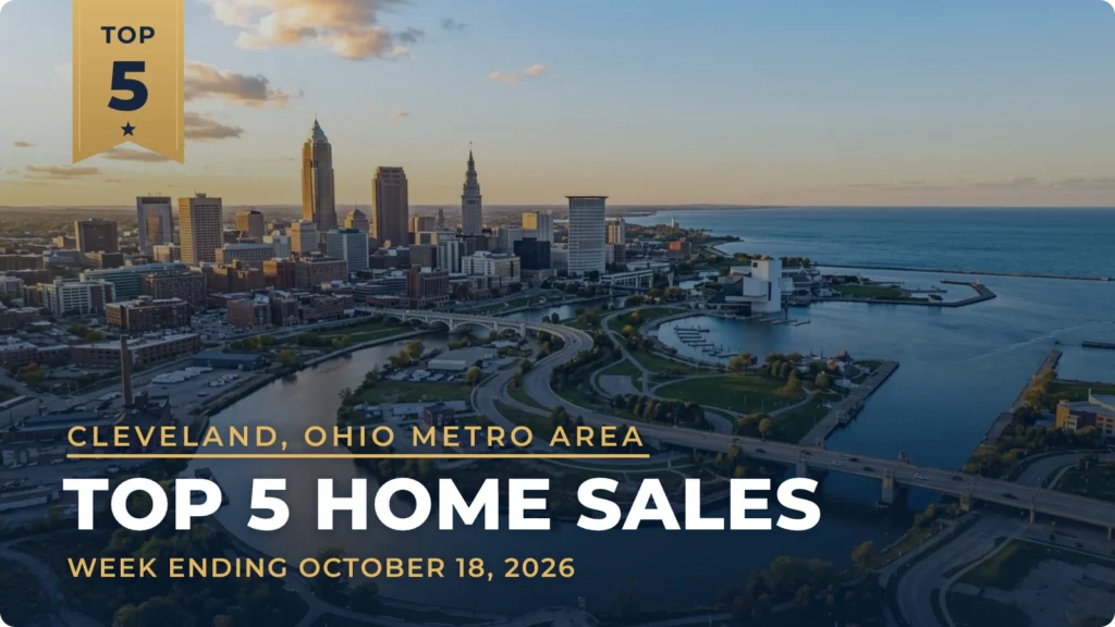 Cleveland, Ohio Metro Area Top 5 Home Sales: A 25-Acre Novelty Estate Leads, With Two Sales in Chagrin Falls