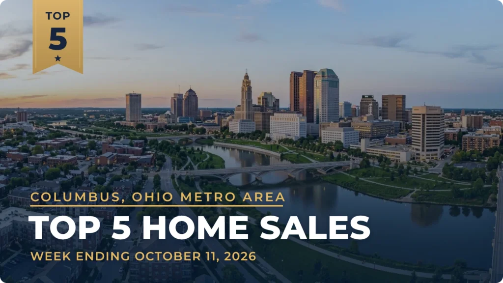 Columbus, Ohio Metro Area Top 5 Home Sales: Expanded New Albany Home Leads at $2.3 Million
