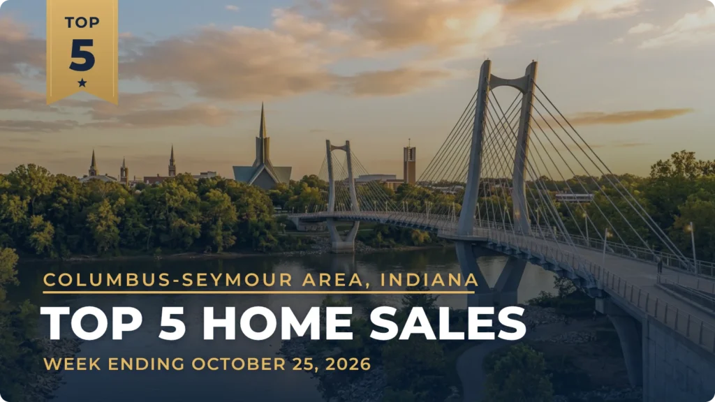 Columbus-Seymour Area, Indiana Top 5 Home Sales: Deer Creek Home Leads at $807,500, With Lakefront and Pool Homes Close Behind