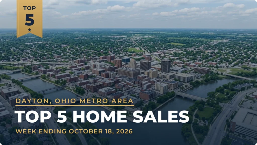 Dayton, Ohio Metro Area Top 5 Home Sales: $1.1 Million Xenia Home Leads a Week That Included More Than 21 Acres and a Riding Arena
