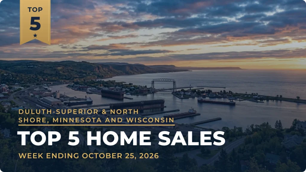 Duluth-Superior & North Shore, Minnesota and Wisconsin Top 5 Home Sales: Congdon Park Lakefront Home Leads at $3 Million