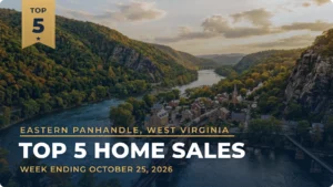Eastern Panhandle, West Virginia Top 5 Home Sales: A Wooded Falling Waters Colonial Leads the Week